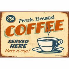 Retro Cedule Cedule Fesh Brewed Coffee – Served Here