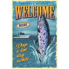 Retro Cedule Cedule Fishing - Welcome