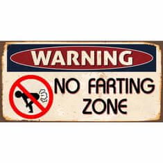 Retro Cedule Cedule Warning No Farting Zone