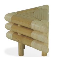 Greatstore Noční stolek, 2 ks, bambus, 60x60x40 cm, přírodní