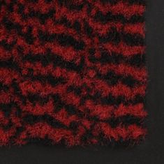 Greatstore Protiprachová obdélníková rohožka všívaná 120x180 cm červená