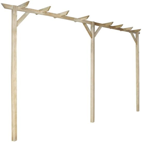 Vidaxl vidaXL Zahradní pergola 400 x 40 x 205 cm Dřev