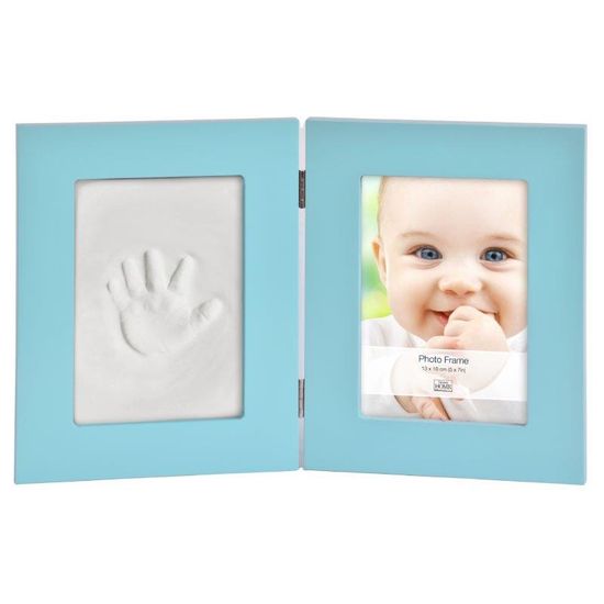 Innova Dětský set na obtisky a fotku 13x18cm BabyKeepsake modrý