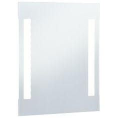 Greatstore Koupelnové nástěnné zrcadlo s LED osvětlením 50 x 60 cm