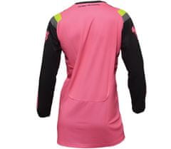 THOR Dámský motokrosový - enduro dres PULSE RACEWEAR REV CHARCOAL/FLUO PINK vel.M