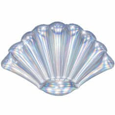 Bestway Nafukovací lehátko 43414 IRIDESCENT SHELL 185 x 114 cm stříbrná