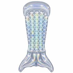 Bestway Nafukovací lehátko 43413 IRIDESCENT MARMAID TAIL 193 x 101 cm perleťová stříbrná