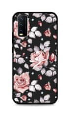 TopQ Kryt LUXURY Vivo Y20s pevný Black Roses 70889