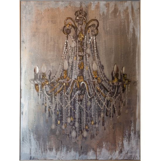 Desire Design vintage obraz s kovovým efektem 90 x 120 cm