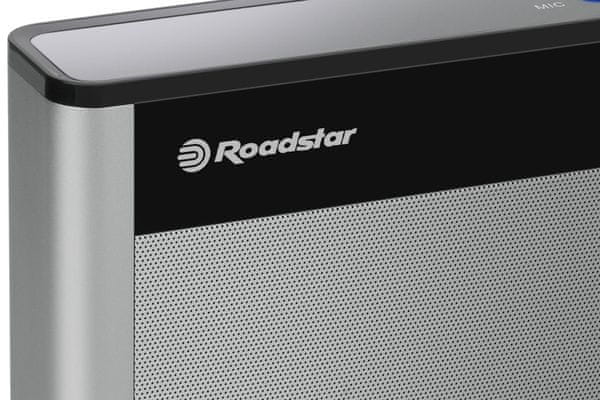  klasický rádioprijímač roadstar TRA-570 USBT aux in zabudované reproduktory bluetooth fm tuner usb podpora mp3 formátu slot pre pamäťové kary zobrazenie hodín