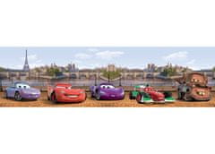 AG Design Dětská samolepicí bordura DISNEY HRDINOVÉ CARS V PAŘÍŽI 5 M X 9,7 CM