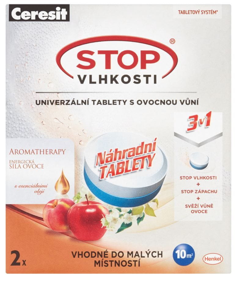 Ceresit STOP VLHKOSTI PEARL náhradní tablety 3v1 - energické ovoce