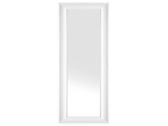 Beliani Bílé nástěnné zrcadlo v dekorativním rámu 51 x 141 cm LUNEL