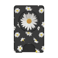 PopSockets PopWallet+ White Daisy, pouzdro na karty/vizitky apod. s integrovaným PopGrip Gen.2