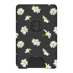 PopSockets PopWallet+ White Daisy, pouzdro na karty/vizitky apod. s integrovaným PopGrip Gen.2