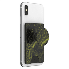 PopSockets PopWallet+ Topographical, pouzdro na karty/vizitky apod. s integrovaným PopGrip Gen.2