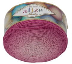 Alize Příze DIVA ombre batik - 250g / 875 m - jahodová