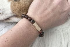 BeWooden Náramek Virie Bracelet hnědá S