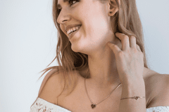 BeWooden Dámské náušnice Rea Earrings Heart růžová One size