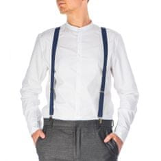 NANDY Klasické šle pro muže a ženy k na nošení s elegantním kalhotám - modrá