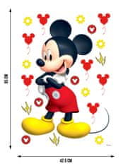 AG Design Samolepka na zeď DISNEY MICKEY MOUSE 42,5 cm x 65 cm