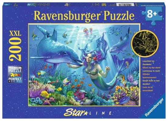 Ravensburger Svítící puzzle Podvodní ráj XXL 200 dílků