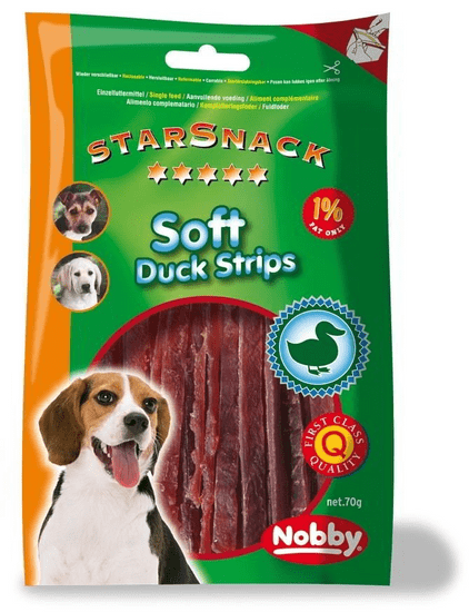 Nobby Pochoutka pro psy Soft Duck Strips 70g