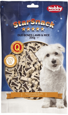 Nobby Pochoutka pro psy Duo Bones Lamb&Rice 200g