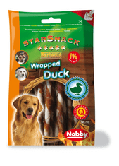 Nobby Pochoutka pro psy BBQ Wraped Duck S 70g