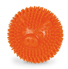 Nobby Špičatý míč pro psy Prasátko 6,5cm oranžový