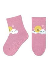 Sterntaler ponožky protiskluzové ABS dívčí 2 páry růžové, duha 8002224, 18