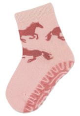 Sterntaler ponožky ABS protiskluzové chodidlo SUN růžové, koně 8022210, 18