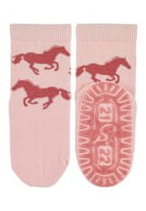 Sterntaler ponožky ABS protiskluzové chodidlo SUN růžové, koně 8022210, 18