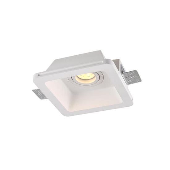 ACA ACA Lighting bodové svítidlo hranaté nastavitelné sádrové bezrámečkové AARI GU10 G16760C