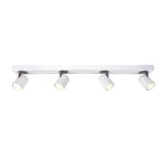 ACA ACA Lighting bodové svítidlo nástěnné 4XGU10 bílá hliník 76X7X12CM DISCO RA314S76WG