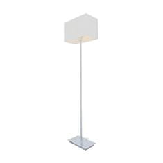 ACA ACA Lighting stojací lampa chrom kov 1XE27 bílý kabel hranatá základna H123cm bez stínítka MIX a MATCH MF15018CHW