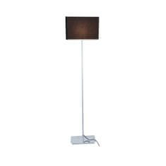 ACA ACA Lighting stojací lampa chrom kov 1XE27 černý kabel hranatá základna H123cm bez stínítka MIX a MATCH MF15018CHB