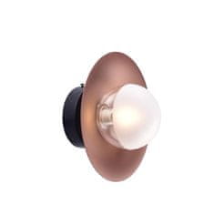 ACA ACA Lighting nástěnné svítidlo 1XG9 měď/černý kov plus sklo D20X15CM HYDRA HL4301W20BC