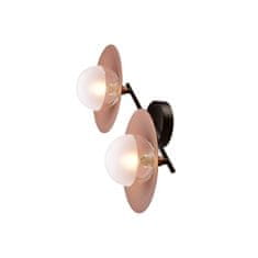 ACA ACA Lighting nástěnné svítidlo 2XG9 měď/černý kov plus sklo 20X47X18CM HYDRA HL4302W47BC