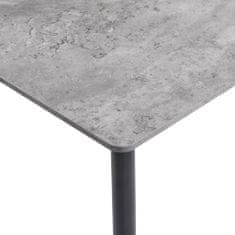 Greatstore Jídelní stůl šedý 200 x 100 x 75 cm MDF