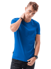 OMBRE Pánské tričko bez potisku S1370 - nebesky modrá - XXL