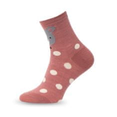 Aleszale 5x dámské bavlněné ponožky, motiv: medvídek 39-42 - mix barev