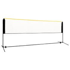 Vidaxl Nastavitelná badmintonová síť 400 x 103 x 94–158 cm kov