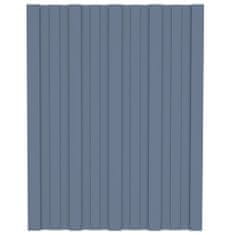 Greatstore Střešní panely 12 ks pozinkovaná ocel šedé 60 x 45 cm