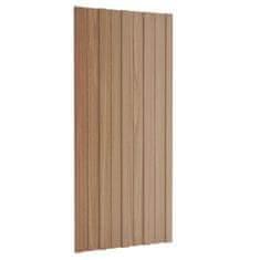 Greatstore Střešní panely 12 ks pozinkovaná ocel světlé dřevo 100 x 45 cm