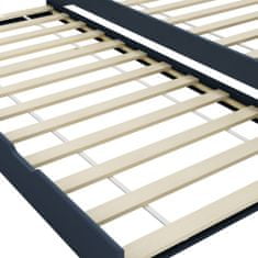 Vidaxl Rám vysouvací postele/pohovky šedý borové dřevo 90 x 200 cm