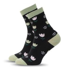 Aleszale 10x Dámské bavlněné ponožky Legrační vzory dlouhé 39-41