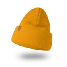 NANDY Dámská zimní dvouvrstvá silná čepice - žlutá
