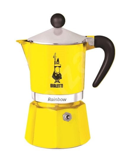 Bialetti Moka konvice rainbow 3 šálky žlutá