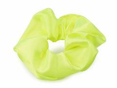 Kraftika 1pc 58 zelené světlo neon satin scrunchie hair tie